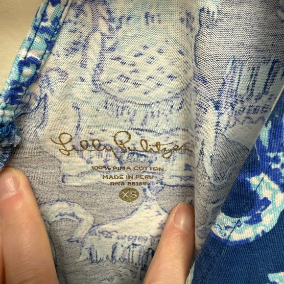 Lilly Pulitzer Kristen Swing Dress In Joy Ride Elephant Size XS W/ Lattice Back - Picture 4 of 5